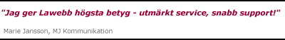 Referenser fr�n n�jda kunder