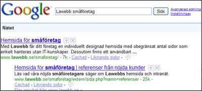 Med Lawebbs hjälp kan du sökoptimera din hemsida.